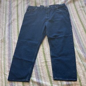 NWT Wrangler Authentic Navy Denim Jeans Jeans Size 44x30.